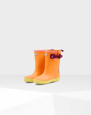 Hunter Original Davison Wellington Kort Gummistøvler Barn Oransje | NO-0864YWF