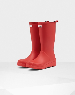 Hunter Original Høye Rain Spill Boots Dame Rød | NO-9402QUY