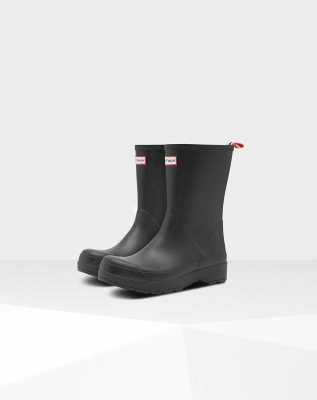 Hunter Original Mid-Høyde Spill Boots Herre Svarte | NO-4159QHA