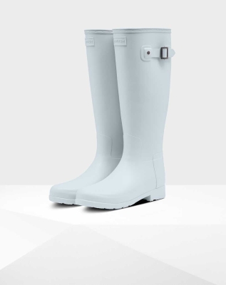 Hunter Original Refined Wellington Høye Gummistøvler Dame Grå | NO-9061MUR