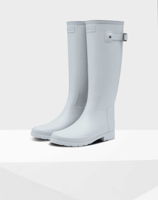 Hunter Refined Slim Fit Wellington Høye Gummistøvler Dame Grå | NO-0527SYH