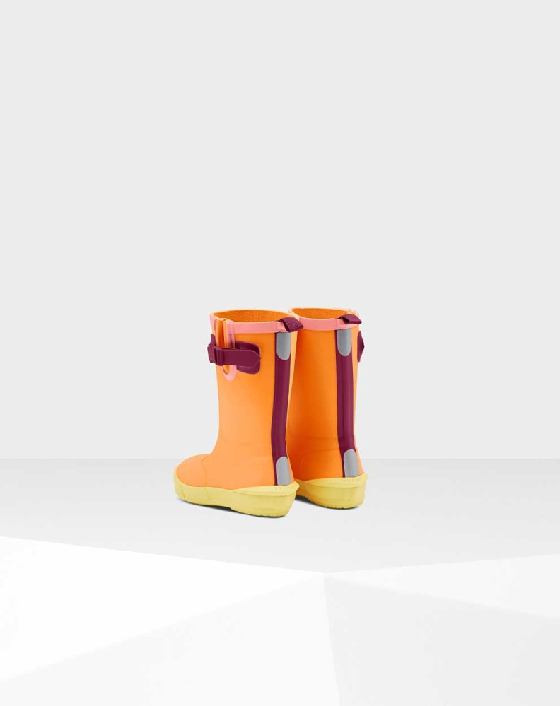 Hunter Original Davison Wellington Kort Gummistøvler Barn Oransje | NO-0864YWF