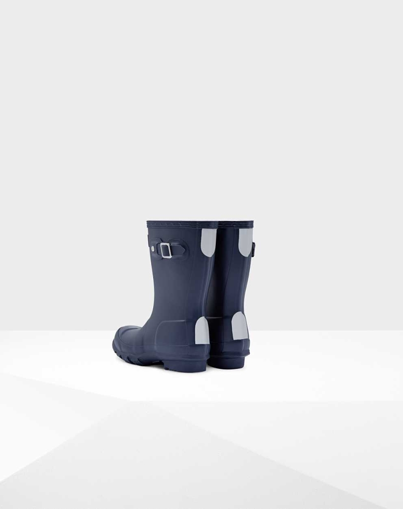 Hunter Original Little Wellington Kort Gummistøvler Barn Marineblå | NO-2607XWD