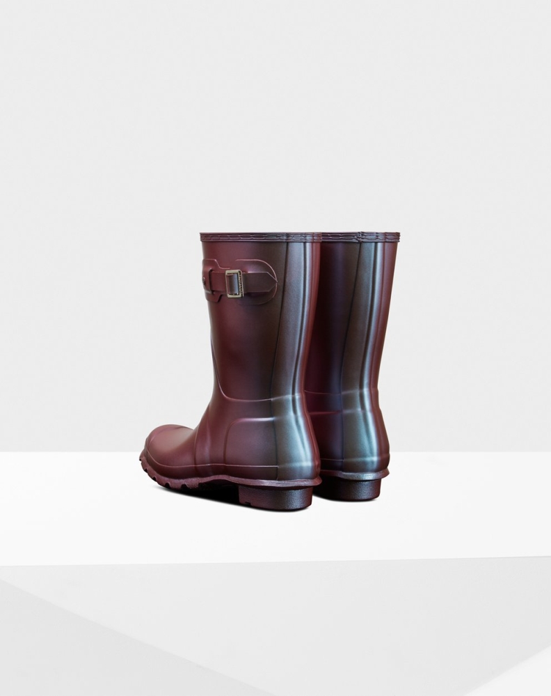 Hunter Original Nebula Kort Gummistøvler Dame Blå | NO-6591LBZ