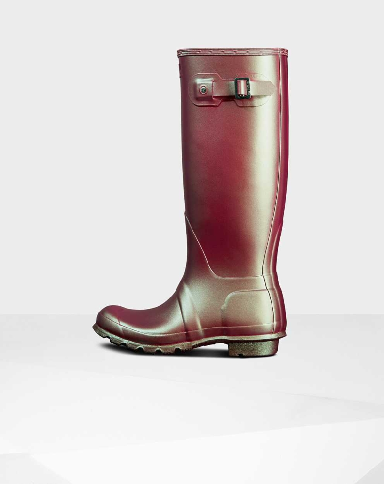 Hunter Original Nebula Wellington Høye Gummistøvler Dame Rosa | NO-5147SNC
