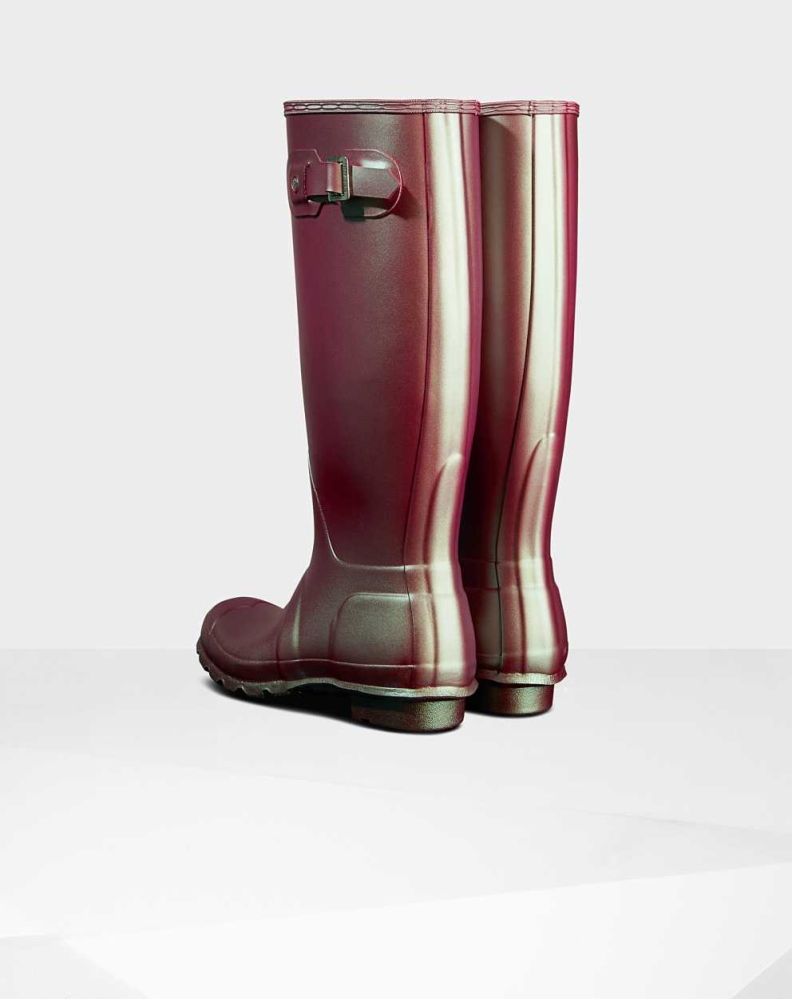 Hunter Original Nebula Wellington Høye Gummistøvler Dame Rosa | NO-5147SNC