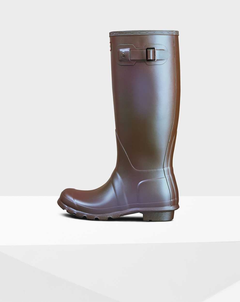 Hunter Original Nebula Wellington Høye Gummistøvler Dame Lilla | NO-7594PBH