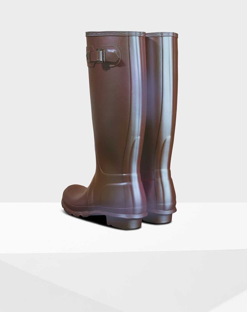 Hunter Original Nebula Wellington Høye Gummistøvler Dame Lilla | NO-7594PBH