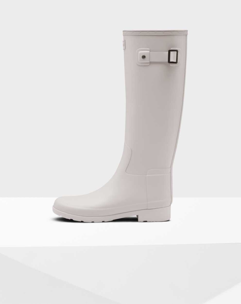 Hunter Refined Slim Fit Wellington Høye Gummistøvler Dame Grå | NO-3806HUA