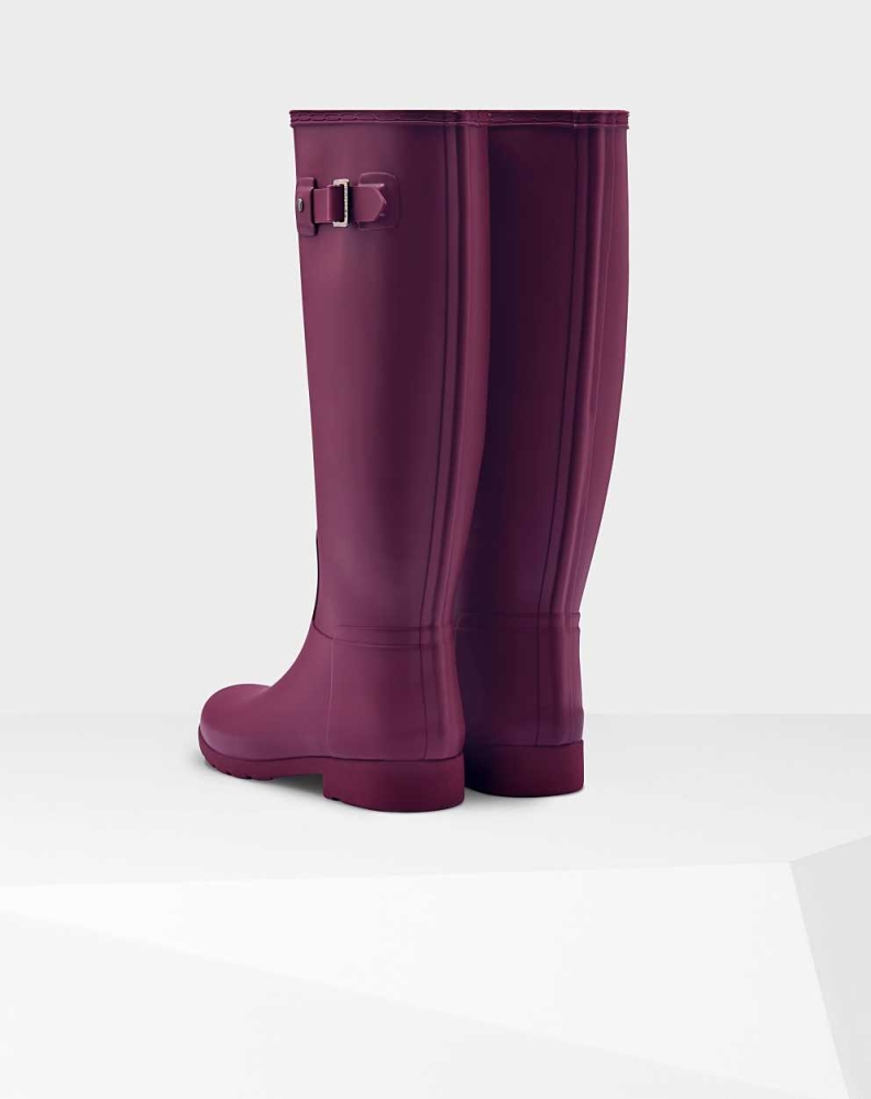 Hunter Refined Slim Fit Wellington Høye Gummistøvler Dame Lilla | NO-9506BSI